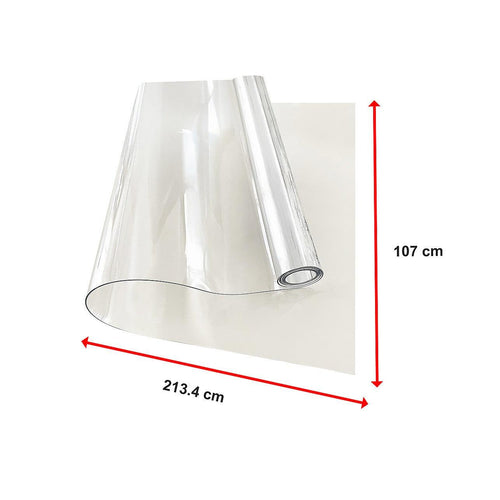PVC Tablecloth Protector 107X213.4CM Clear Plastic Table Cloth Cover Transparent