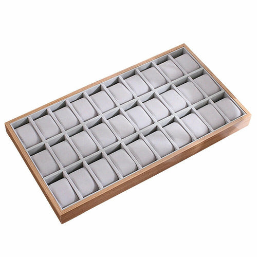 30-Grid Watch & Jewellery Tray Organiser Display Case Holder – Velvet Drawer Insert