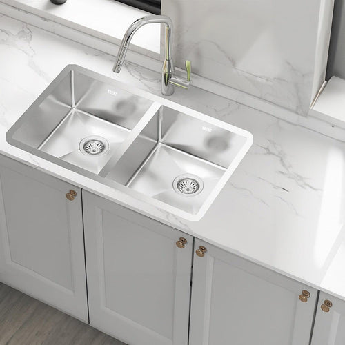 775x450mm Stainless Steel Handmade 1.5mm Sink with Waste in Stainless Steel with brushed finish Finish