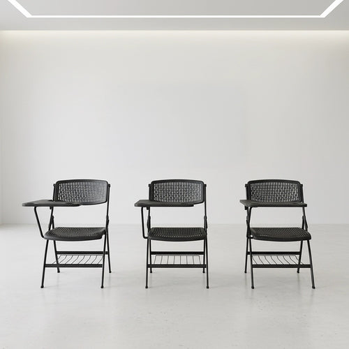 3pc Folding Lecture Chair Set with Table Top for Training & Events