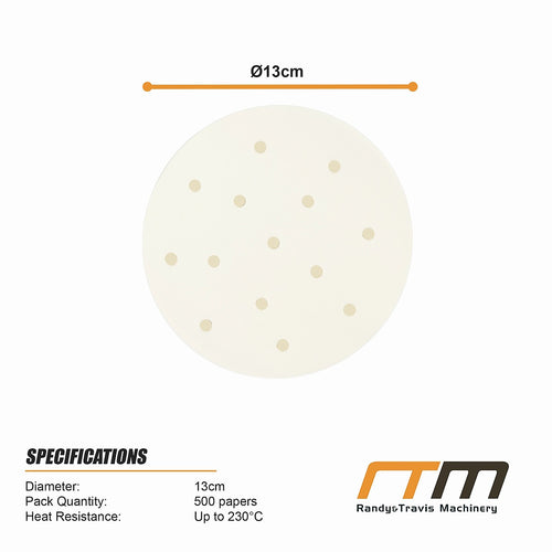 Burger Patty Paper 13cm Wax Discs for Meal Prep – 500 Pack