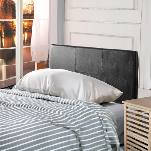 Single Black PU Leather Bed Headboard Bedhead