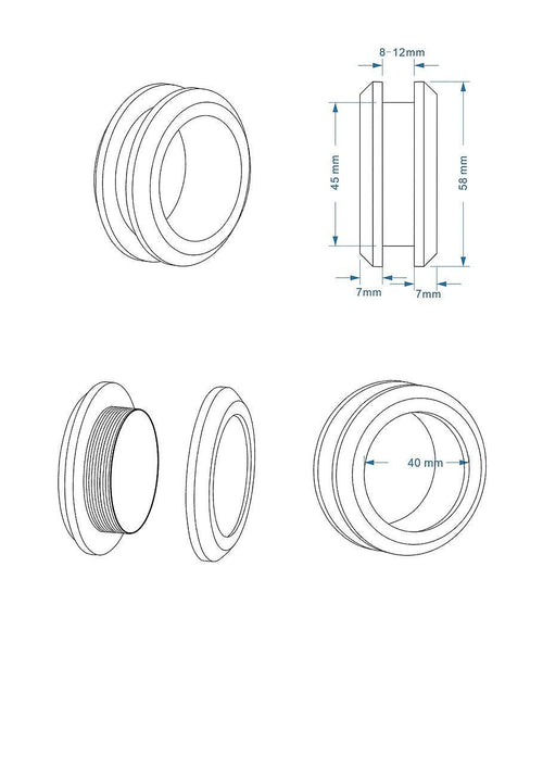 90cm Frameless Diamond Shower Screen with Gunmetal Brackets and Brass Hinges, Round Handle