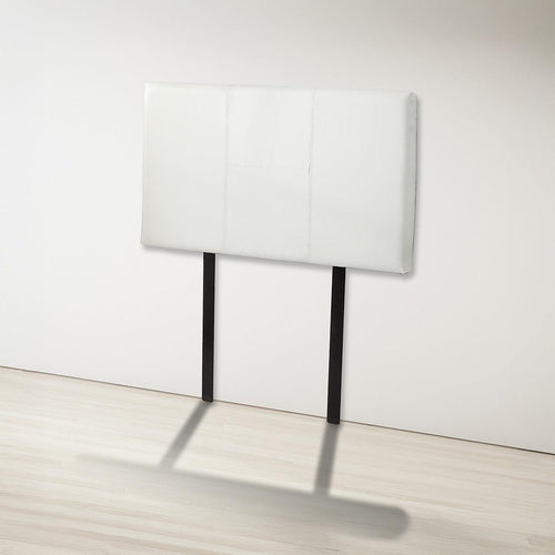 Single White PU Leather Bed Headboard Bedhead