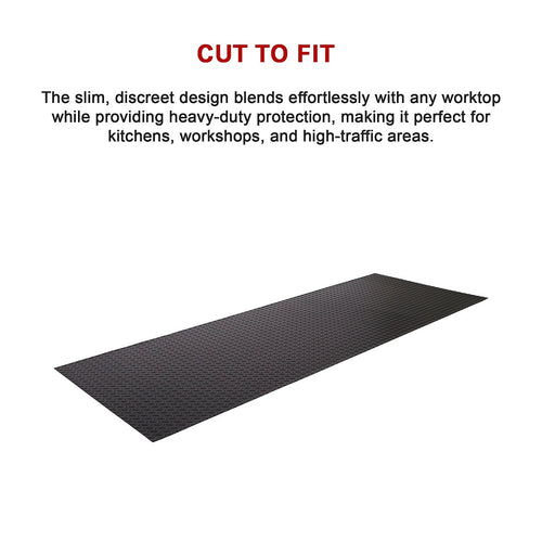 2m Heavy Duty Workshop Bench Protector Mat – Durable Rubber Anti-Slip Workbenches Cover