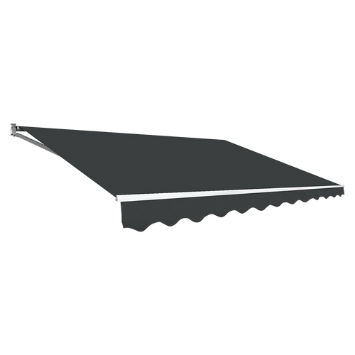 Outdoor Awning Grey - 5x2.5m Retractable Sunshade