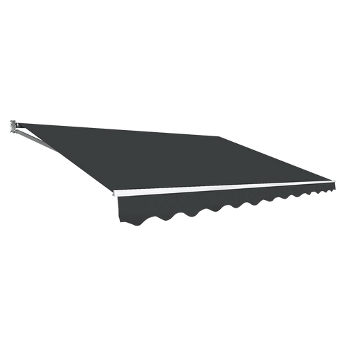 Outdoor Awning Grey - 5x3m Retractable Sunshade