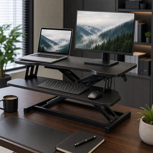 Ergonomic Standing Desk Converter Height Adjustable Workstation