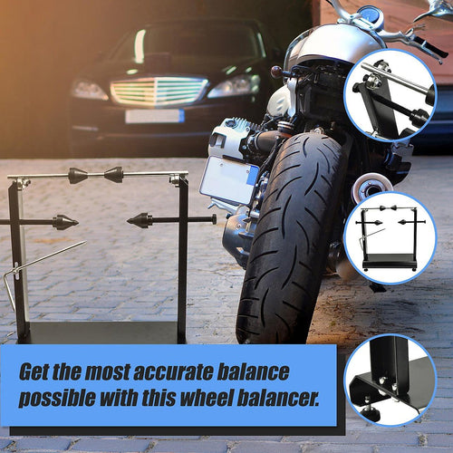 Motorcycle Wheel Balancer Stand Motor Heavy Duty Carbon Steel