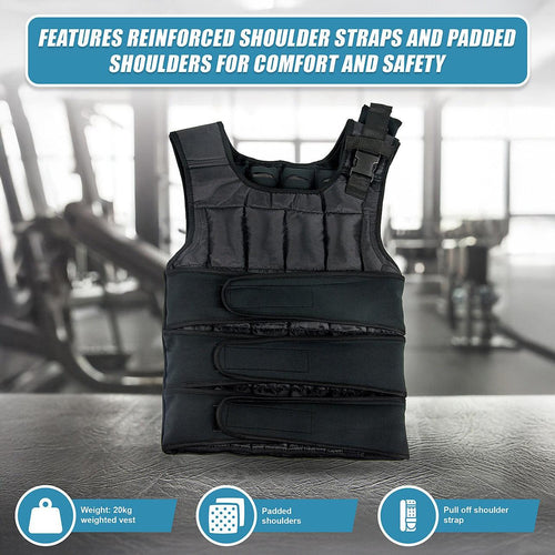20kg Adjustable Weighted Training Vest