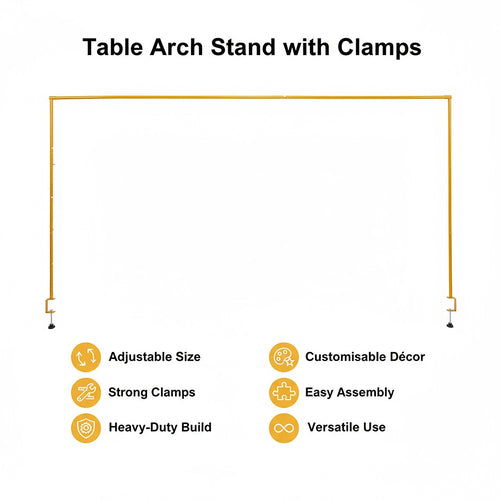 Table Balloon Arch Stand with Clamps – Party Decoration Frame for Weddings & Birthdays