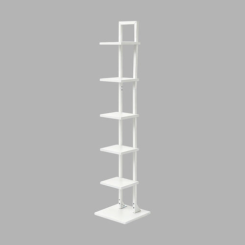 6 Tier Bookshelf Corner Bookcase Storage Rack