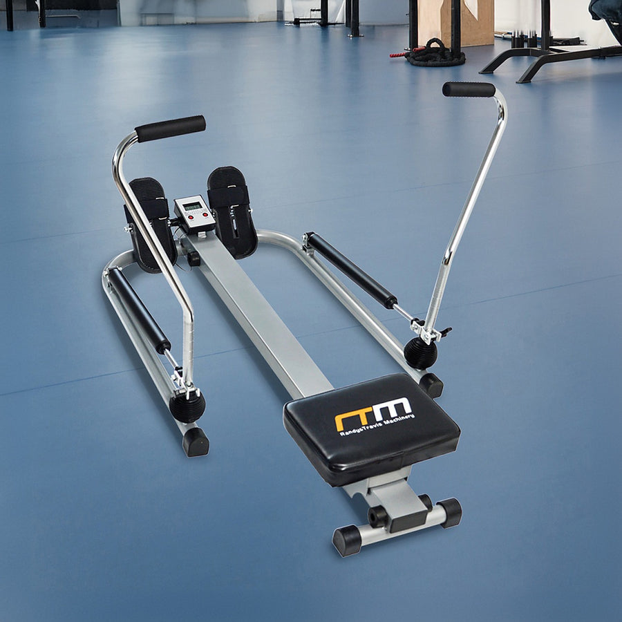 Rowing Machine with Hydraulic Resistance and Full Row Motion