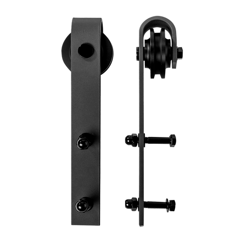 2.0m Black Sliding Barn Door Hardware