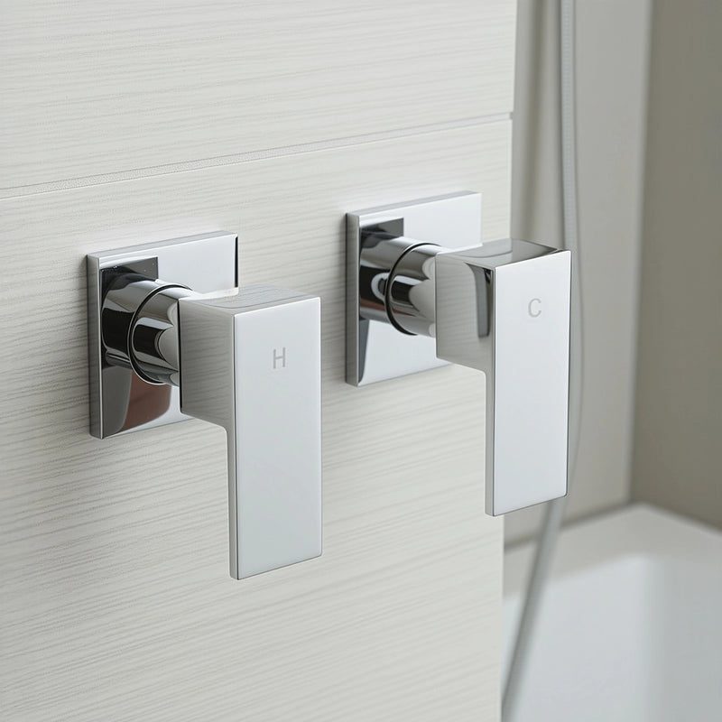Chrome Square Shower Bath Mixer Tap | WATERMARK – Australia ...