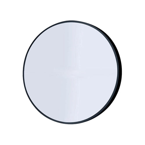 70cm Round Wall Mirror Bathroom Makeup Mirror by Della Francesca - Black