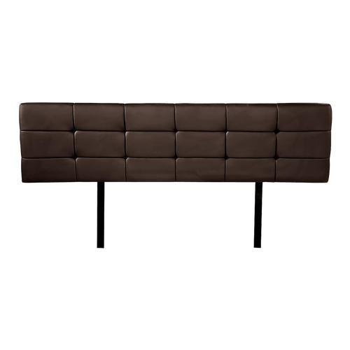 King PU Leather Bed Deluxe Headboard Bedhead - Brown