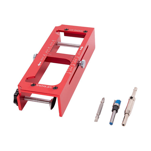 Door Hinge Jig Aluminium Adjustable Template Kit 63–127mm
