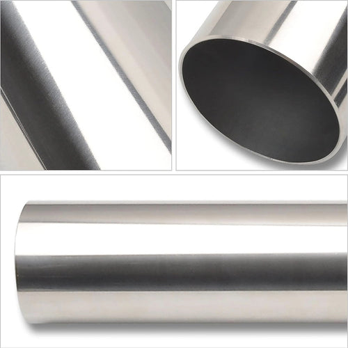 Universal 76mm Polished Stainless Steel Exhaust Intake Pipe Fitting