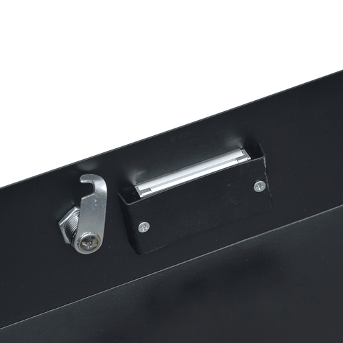 19" Rack Mount 2U Steel Plate DJ Drawer Equipment Cabinet Locking Lockable