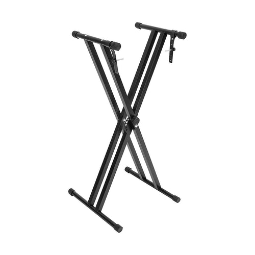 Adjustable Keyboard Stand with Double-Braced X Frame