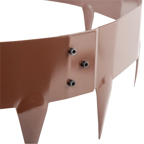 60cm Steel Garden Tree Ring with Spikes – Durable Root Barrier & Edging Guard