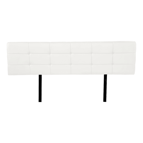 King PU Leather Bed Deluxe Headboard Bedhead - White