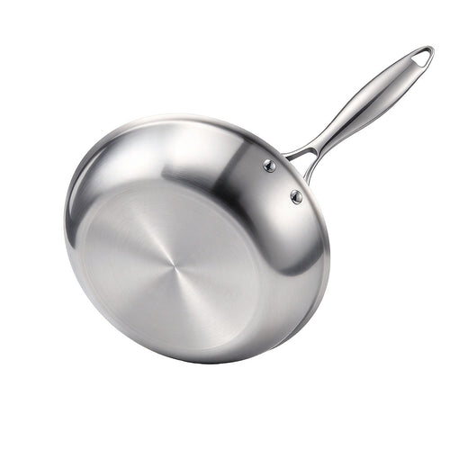 Tri Ply Stainless Steel Frying Pan Set 24 28 32cm Induction