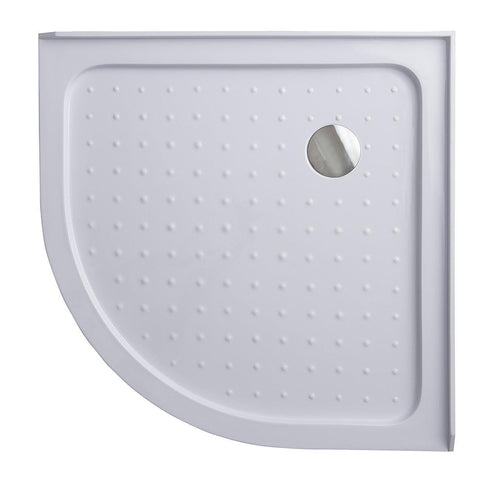 100x100cm Rounded Curved Shower Base in White