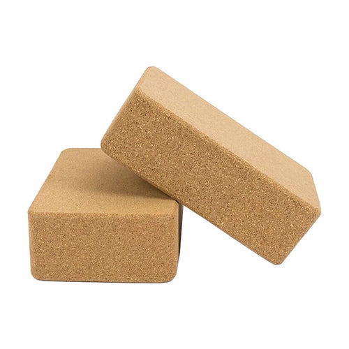 2 Pack Cork Yoga Block Non Slip Exercise Brick