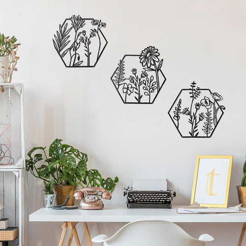 3pc Metal Art Wall Décor