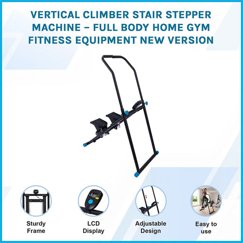 Vertical Climber Stair Stepper Machine – Full Body Home Gym Fitness Equipment for Cardio and Strength