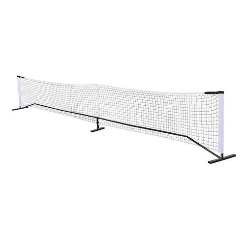 Portable 6.7m Pickleball Net Set with Heavy-Duty Metal Frame & Smooth-Rolling Wheels