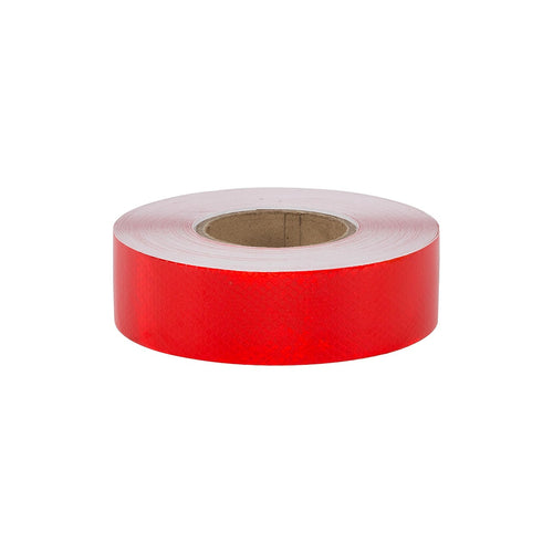 Hi Vis Reflective Tape 2 Pack 50mm x 50m 3M Adhesive Red