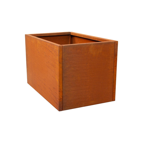 Corten Steel Planter Box 62x40x39cm Outdoor Garden Raised Bed with Rust Finish
