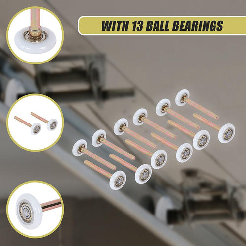 Garage Door Roller / Wheel / Heavy-duty 13 Ball Bearing 12 Pack