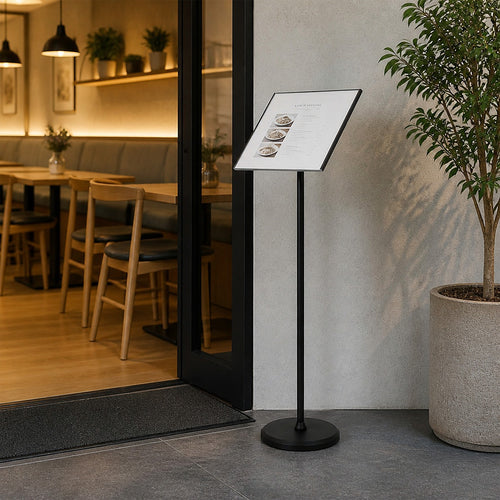 A3 Floor Poster Stand Adjustable Menu Display Sign Holder