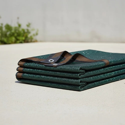 15m x 2m Fence Windscreen Privacy Shade Cover – Dark Green Fabric Mesh for Garden, Patio & Outdoor Areas