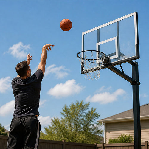 Official Size Basketball Ring 50cm Steel Rim Chain Net Hoop