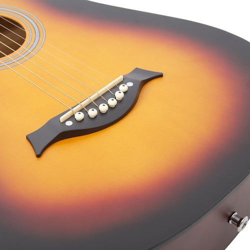 38" Full Size Acoustic Guitar – Wooden Beginner Guitar for Adults & Teens