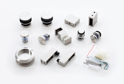 130cm Frameless Glass Sliding Shower Door with Nickel Rail and Hardware