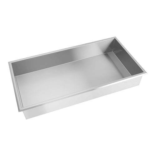 641 x 336 x 101mm Shower Niche Single Shelf Organizer No Tile Needed in Stainless Steel Finish