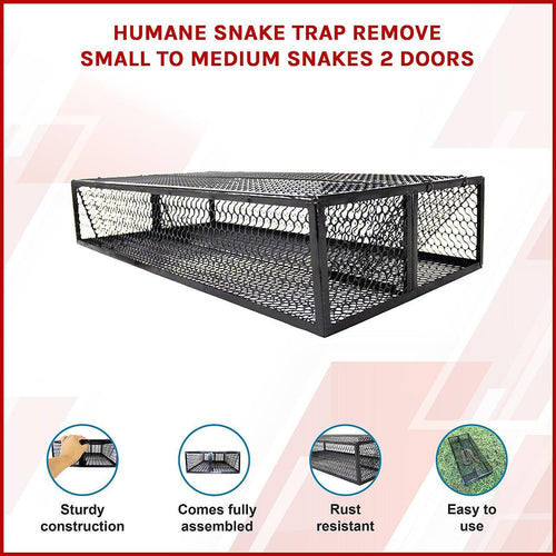 Humane Snake Trap Remove Small to Medium Snakes 2 Doors
