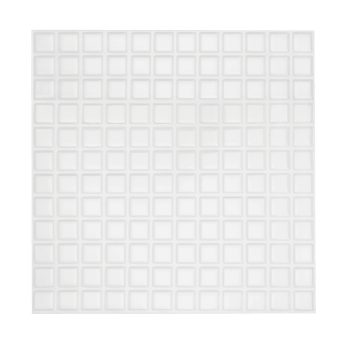 Tiles 3D Peel and Stick Wall Tile Stereoscopic Crystal White 10 Sheets