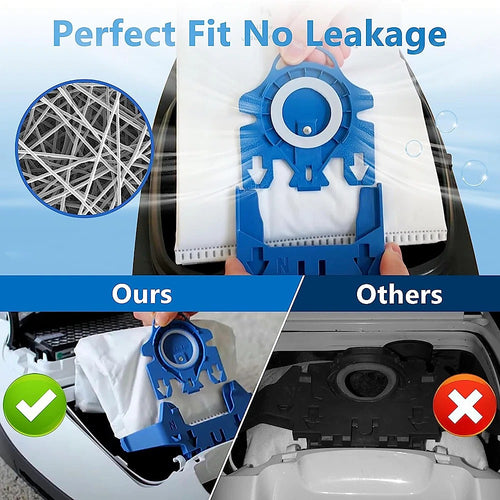 8 x GN HyClean Pure Vacuum Bags – Miele Compatible Dust Bags