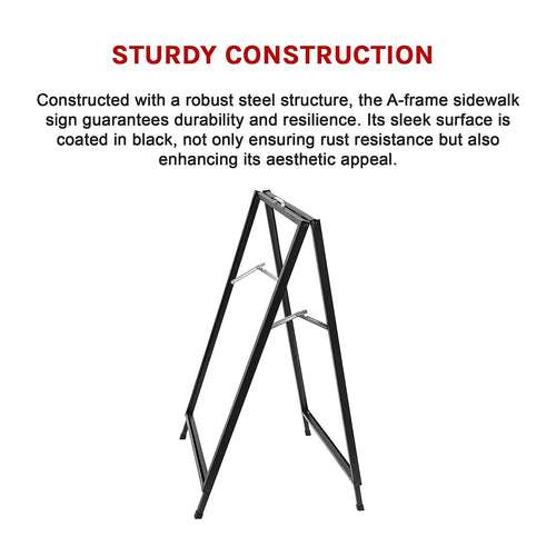 A Frame Sign 60x90cm Sidewalk Plastic Poster Board Outdoor Display