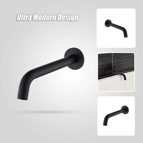 220mm Bath Spout in Black Finish