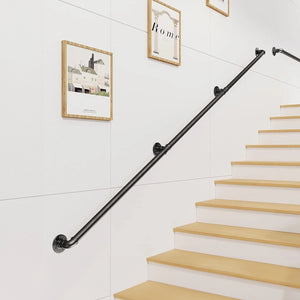 2m Handrail Stair Rail Grab Balustrade Staircase Banister + Installation Kit