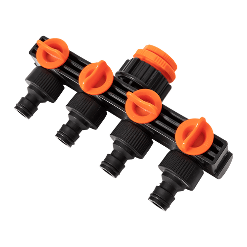 4 Way Hose Connector Tap Irrigation Garden Kit 