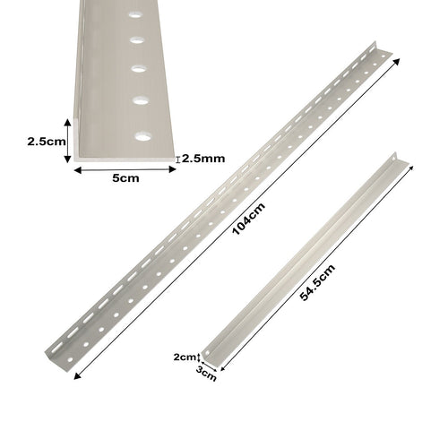 104cm Solar Panel RV Tilt Mount Brackets Roof Flat Surface
